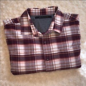 Sean John Plaid Long Sleeve Button Down